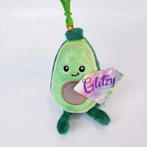 Glitzernde Clips kleine Avocado Tier Abenteuer süß Mini Plüsch - NEU MIT ETIKETT! - Bild 1 von 3