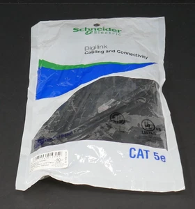 Schneider Electric CAT5e Black Digilink UTP Patch Cord 1.83m Without Boot SEALED - Picture 1 of 5