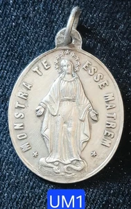 XIX è- Belle Méd Argent 37x27mm- Monstra Te Esse Matrem- Congr. Enfants De Marie - Picture 1 of 2