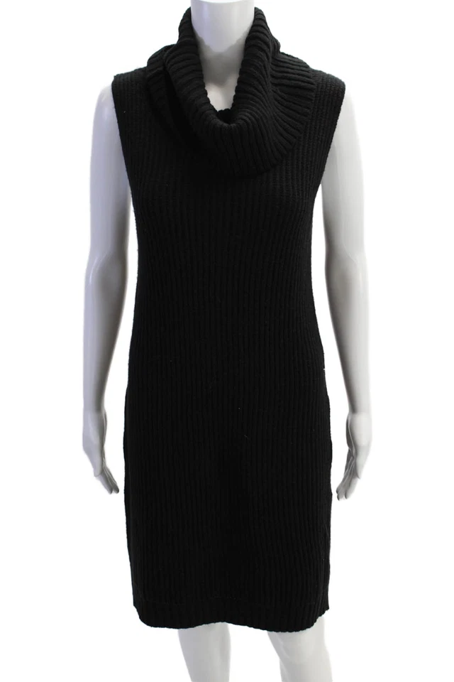 Suéter Top BB Dakota Mujer Tejido Sin Mangas Cuello Alto Negro Talla S Foto 1 de 4