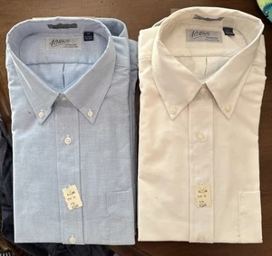 5 A.O. sin usar Camisas blancas Springfield para hombre 2 azules 3 blancas manga corta nuevas - Imagen 1 de 5