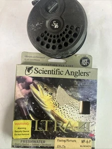 Vintage South Bend Fly Reel & Scientific Anglers WF-6-F Ultra 4 Fly Fish Line - Picture 1 of 5
