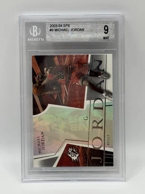 2003-04 SPX #9 Michael Jordan Chicago Bulls HOF BGS 9 — 第 1/2 张图片