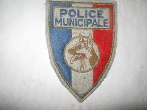 FRANCE FOREIGN K9 POLICE PATCH (READ DESCRIPTION) GREY VERSION/VEL CROW BACK - Picture 1 of 1