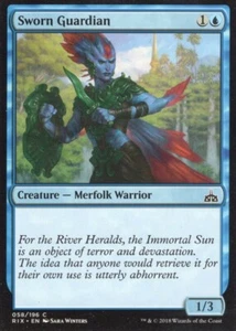4X SWORN GUARDIAN 058/196 RIVALS OF IXALAN MTG MAGIC LP X4 - Picture 1 of 1