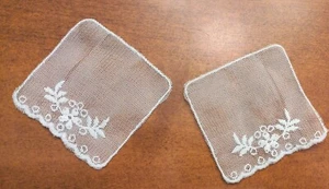 Conjunto de cuello bordado blanco vintage diseño ojales/moda/boda/vestidos - Imagen 1 de 4