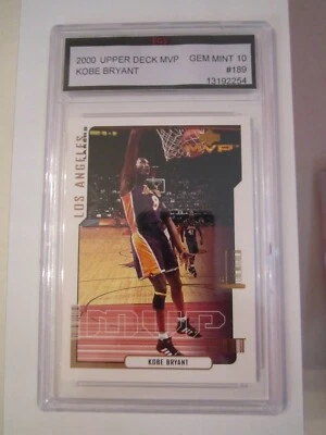 2000 KOBE BRYANT UPPER DECK BASKETBALL CARD #189 FGS GEM MINT 10 - BBA-5 - Image 1 of 2