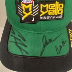 Mello Yello NHRA Drag Racing Hat Cap SIGNED Autographed Las Vegas 2020 
