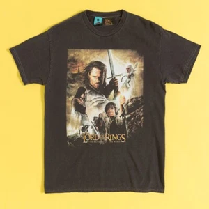 Der Herr der Ringe Rückkehr des Königs Filmposter Vintage Wash Charcoal T-Sh - Bild 1 von 3