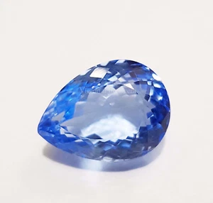 Piedra preciosa suelta tamaño colgante topacio azul brillante natural 26,35 quilates - Imagen 1 de 7