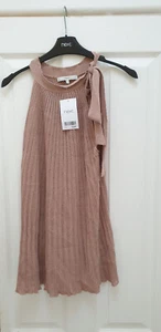 Next Ladies Dusky Pink Halter Top. Medium BNWT - Picture 1 of 9