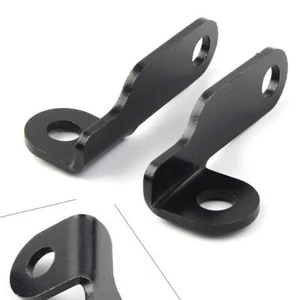 For Harley 2X Motorcycle Black Fork Clamp Turn Signal Light Mount Bracket - Picture 1 of 9