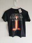 NWT Brand New Star Wars The Force Awakens Glow in the dark Boy's T-Shirt Small 