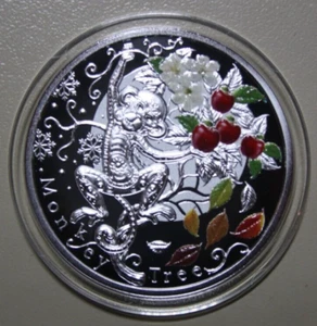 Niue 1 Dollar 2016 " Heureux Pièces de Monnaie " 1/2 Pouces Argenté #F5647 " - Imagen 1 de 11