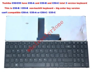 New for Toshiba Satellite C55-B5296 C55-B5298 C55-B5299 C55-B5300 US Keyboard - Picture 1 of 5