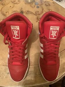 ADIDAS TOP TEN RED/WHITE SNEAKERS MEN'S SIZE 9 1/2 US NO BOX