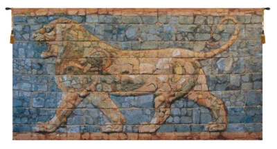 Lion I Darius Belgian Tapestry Wall Art Hanging For Home Decor (New) 45x82 inch - Image 1 of 4