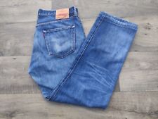 Levis 501 jeans blu stonewash uomo taglia W.36 l.34 accorcia...