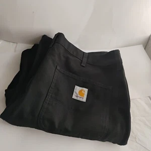 Carhartt WIP Mens double knee Black pants 36x31 - Picture 1 of 11