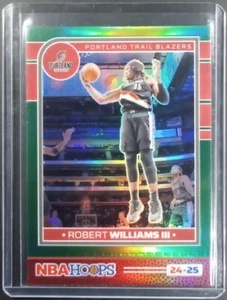 2024-25 Panini NBA Hoops Robert Williams III #78 Premium Green Prism - Bild 1 von 3