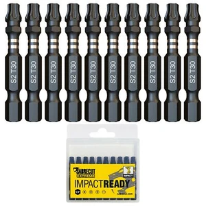 Juego de 10 brocas de destornillador taladro de impacto SabreCut T30 Torx de 50 mm PROFESIONAL - Imagen 1 de 6
