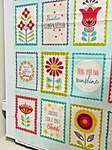 25-6-210 STOFFPLATTE "WÄHLEN SIE ZU GLÄNZEN" CHERRY GUIDRY BENARTEX - 24 X 43 - Bild 1 von 2