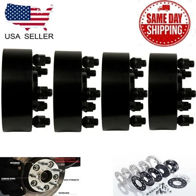 ADAPTADOR CENTRADO EN EL CUBO 4 PIEZAS 5X5 (127 MM) 3"" APTO PARA JEEP COMMANDER GRAND CHEROKEE WRANGLER Foto 1 de 4