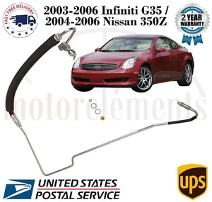 Power Steering Pressure Line Hose For 2003-2006 Infiniti G35 / 04-06 Nissan 350Z - Picture 1 of 6