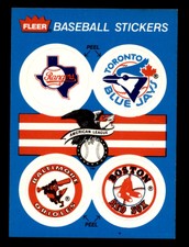 1986-1991 Fleer MLB Team Logo Stickers - You pick your team - Buy More and Save