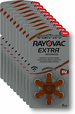 Rayovac Extra 312 PR41 ZL3 Hörgerätebatterien 6x 12x 24x 30x 60x Stück +MHD 2026 • 14.88€