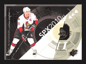 2010 SPx #67 Daniel Alfredsson    Ottawa Senators