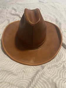 Henschel Hat Co. Leder Cattleman Cowboyhut, braun, groß USA - Bild 1 von 7