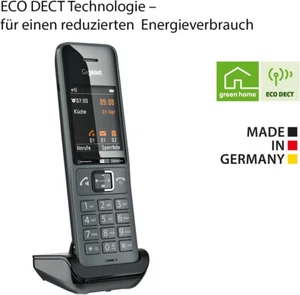 Gigaset Comfort 520HX Mobilteil mit Ladeschale (Zusatz-Mobilteil) schwarz - Bild 1 von 5