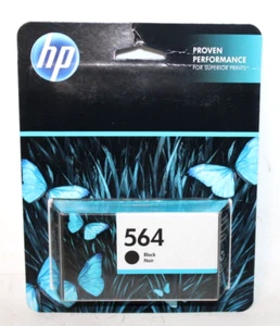 NEW Genuine HP 564 Black Ink Cartridge CB316WN #140 Expiration 08/2022 - Picture 1 of 6