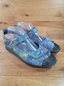 Sandalias de mujer Wolky 'Pichu' con correa ajustable cuero estampado múltiple TALLA 40 EE. UU. 9 - Imagen 1 de 12