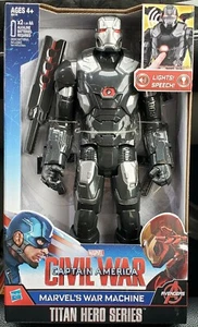 MARVEL CIVIL WAR WAR MACHINE **LIGHTS + TALKING** Titan Hero Series avengers - Picture 1 of 2