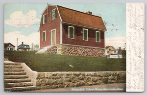 New London CT, Nathan Hale School House Connecticut Postcard Postmark 1907 - Picture 1 of 5