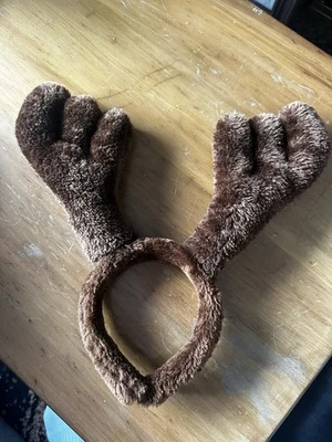 Reindeer Antler Christmas Headband Plush Reindeer Cosplay Headdress - Image 1 of 3