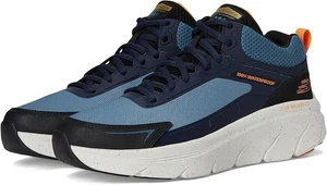 Herren Skechers D'lux Walker 2.0 Grailo Wasserdicht Sneaker 232953 Blau/Orange - Bild 1 von 8
