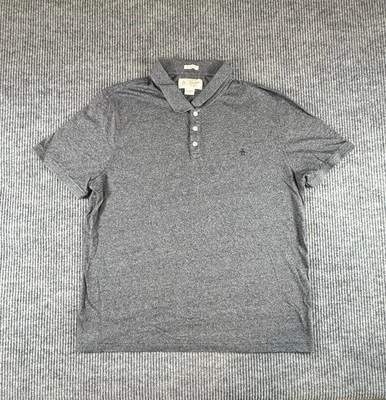 Camisa masculina Penguin By Munsingwear logotipo botão cinza tamanho XXL herança slim fit - Imagem 1 de 3