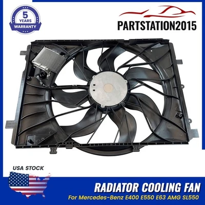 Ventilador de refrigeración del radiador para Mercedes-Benz E400 E550 E63 AMG SL550 2129061002 Foto 1 de 4
