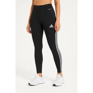 Medias Adidas para mujer talla grande negras Aeroready tiro medio rayas blancas deportivas - Imagen 1 de 10