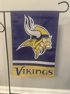 Minnesota Vikings Garden Flag Double Sided Vikings Premium Yard Flag 12x18 - Picture 1 of 1