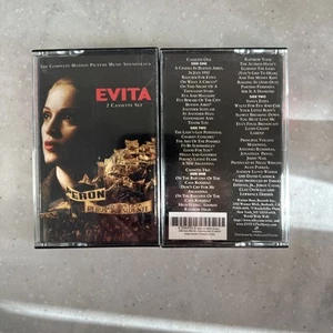 Evita Soundtrack Cassette – Complete 2-Tape Movie Album Set – Madonna Free Ship - Picture 1 of 4