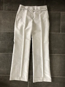 S. Oliver Hochmodische Hose Leinen hellgrau Gr. 38 - Bild 1 von 2