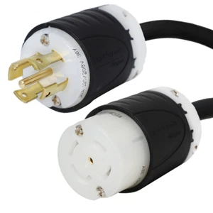 Cable de extensión NEMA L21-30 - 15 ft 3 fases, 30A/208V 10 AWG - caja de hierro # IBX-5809 - Imagen 1 de 1