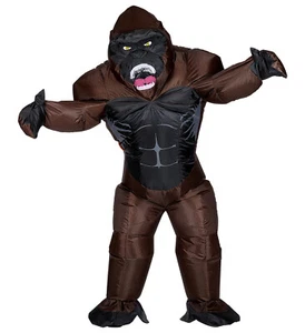 Gorilla Gorillakostüm Affe Affenkostüm aufblasbar Junggesellenabschied - Bild 1 von 4