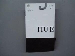 Neu mit Etikett Hue strukturierte Diamant-Strumpfhose mit Control Top 1 Paar Größe 2 schwarz #802K - Bild 1 von 2