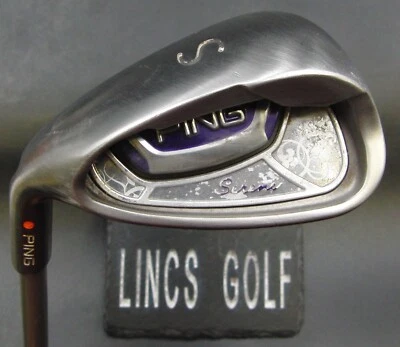 Left Handed Ping Serene Orange Dot Sand Wedge Ladies Graphite Shaft Ping Grip - Image 1 of 4