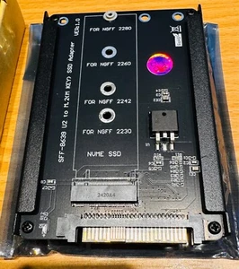 Adaptateur SSD vers U.2 Metal Case M.2 NVME - Photo 1/6